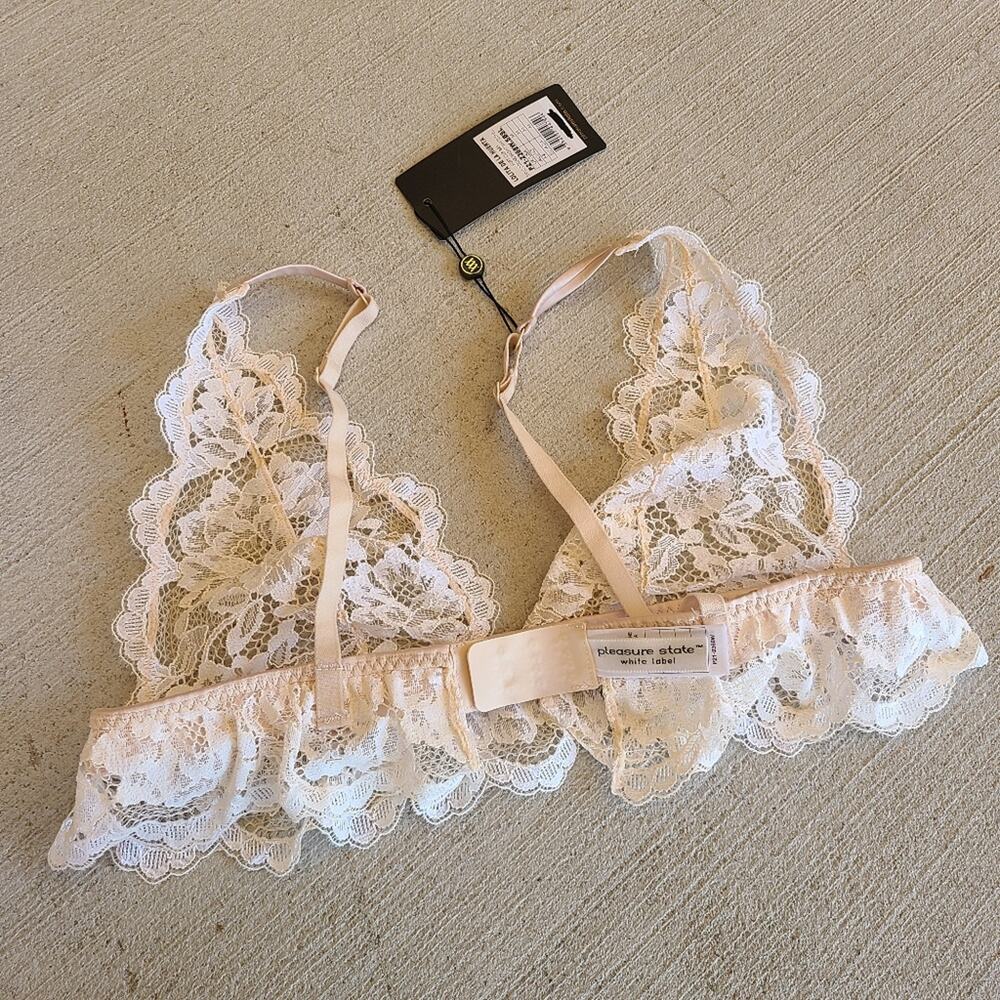 Pleasure State White Label Bralette NWT Lolita De La Huerta M Bridal Lingerie - Picture 3 of 6
